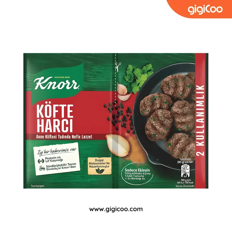 چاشنی گوشت مخصوص کباب کنورKnorr - طعم اصیل ترکی - 82 گرمی