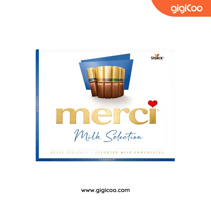 شکلات کادویی مرسی Merci - ترکیب بهترین های شیری - 250 گرمی