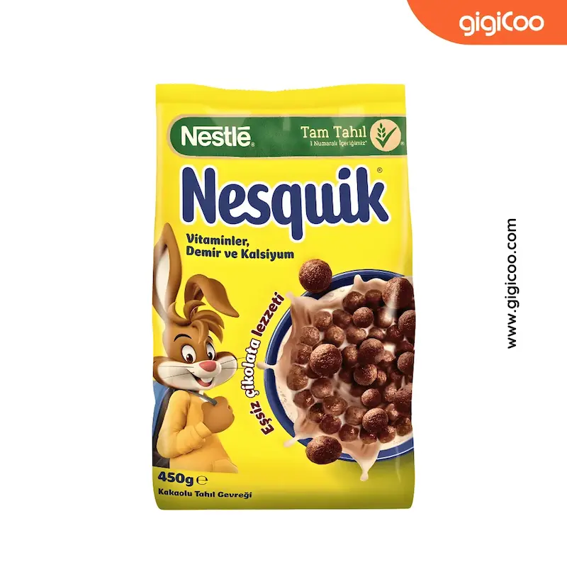 کورن فلکس نسکوئیک Nesquik - غلات با طعم شکلات - بسته 450 گرمی