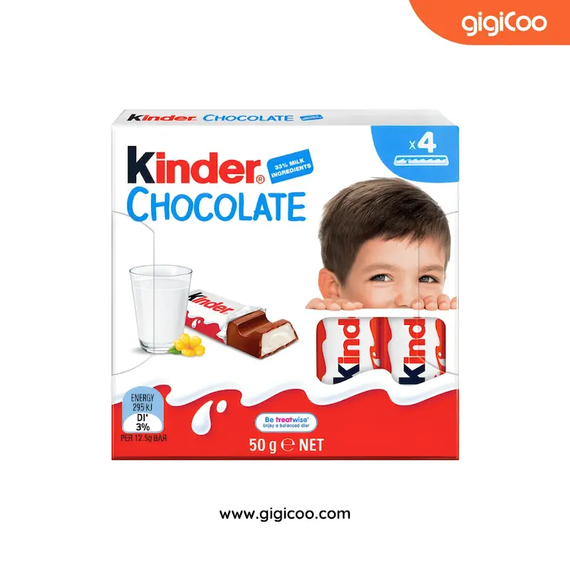شکلات کیندر Kinder - مغزی شیری - 4 عددی