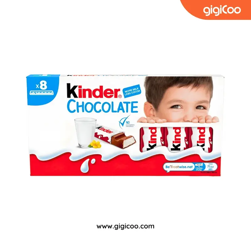 شکلات کیندر Kinder - مغزی شیری - 8 عددی