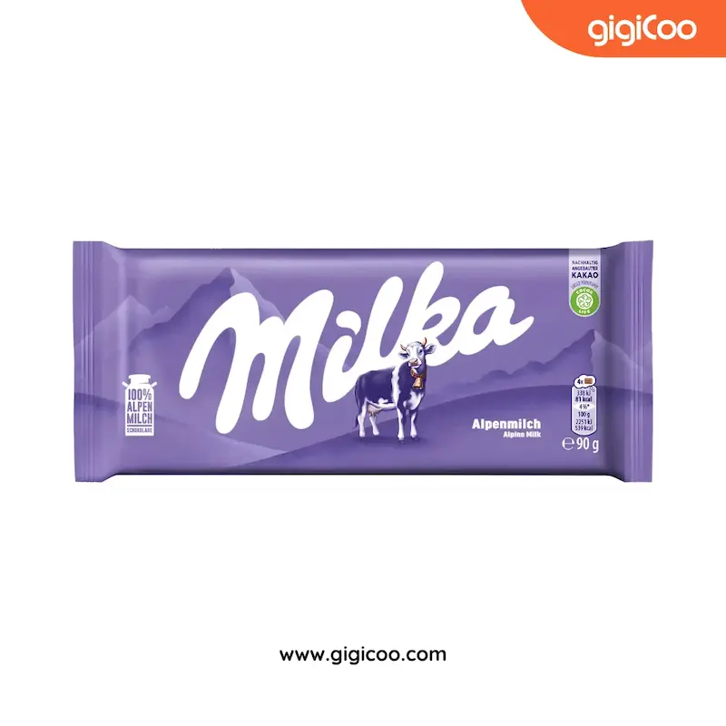 شکلات میلکا Milka - شیری کلاسیک آلپ - 100 گرمی