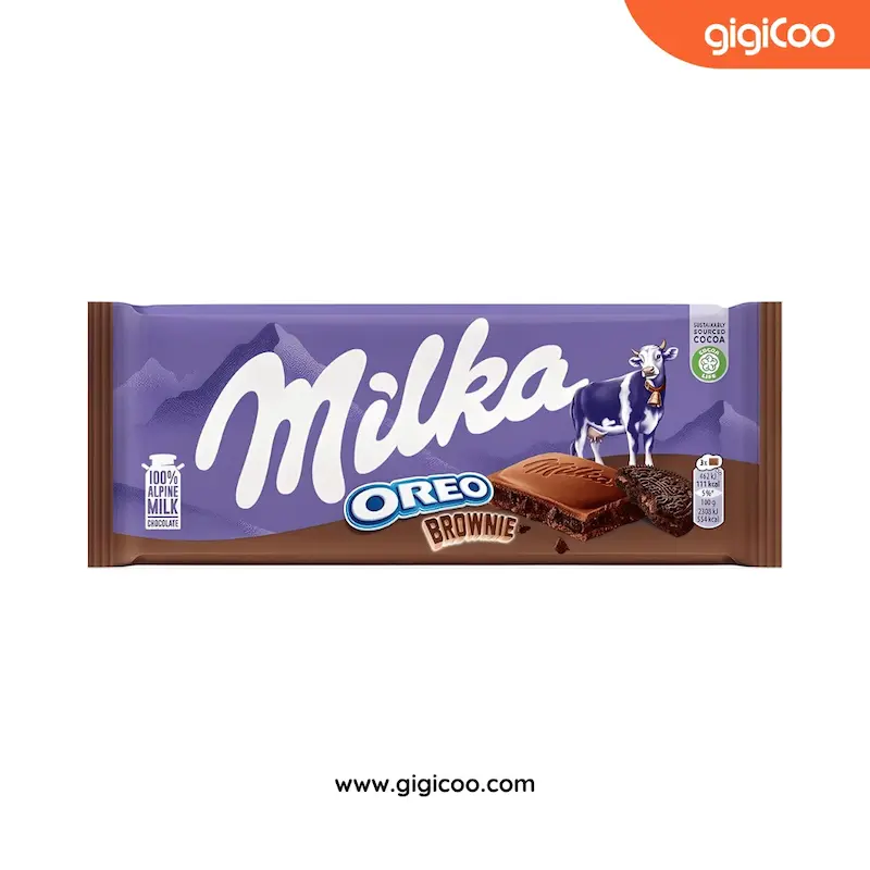 شکلات میلکا Milka - اورئو براونی - 100 گرمی