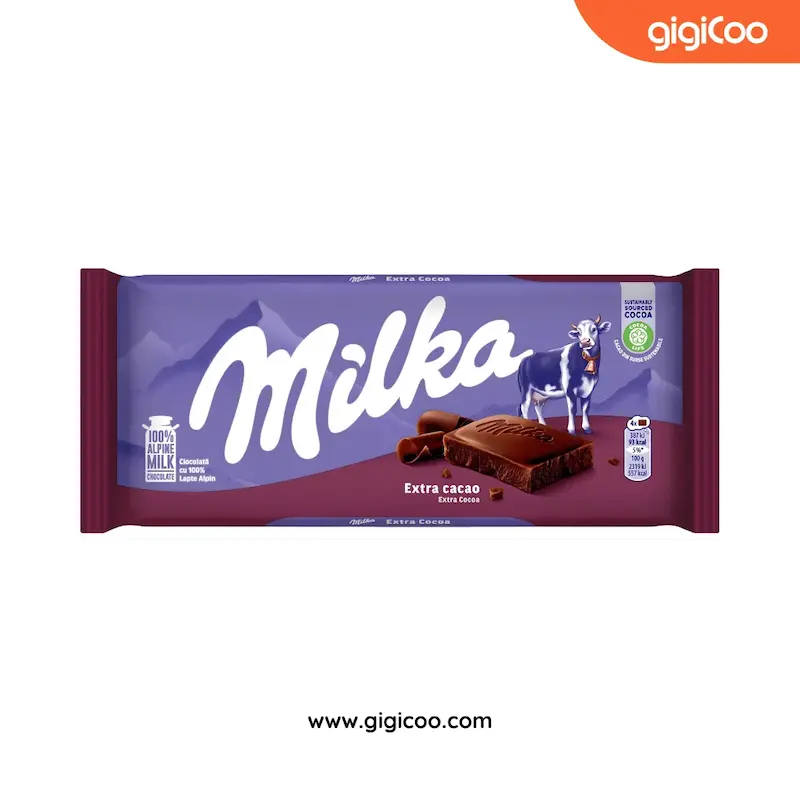 شکلات میلکا Milka - اِکسترا کاکائو - 100 گرمی