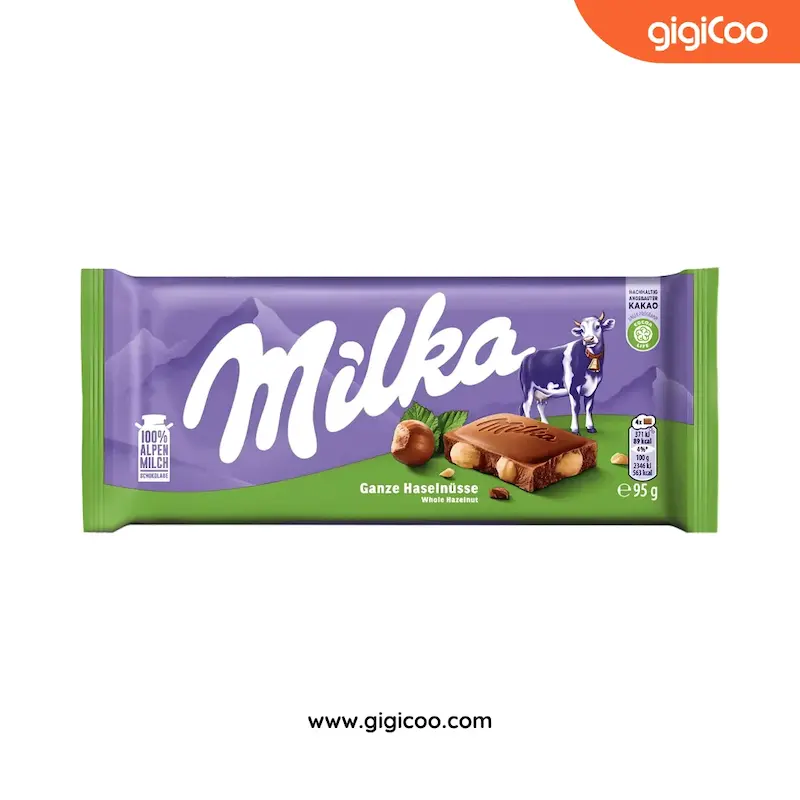شکلات میلکا Milka - فندقی - 100 گرمی