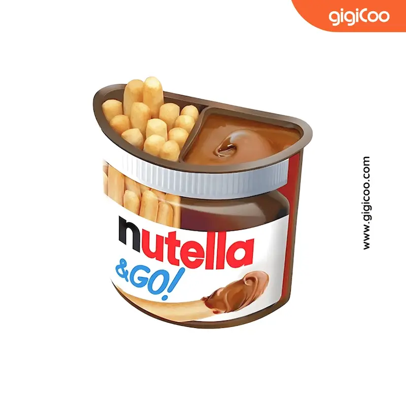 کراکر نوتلا Nutella & Go - حاوی شکلات فندقی - کاپ 52 گرمی 