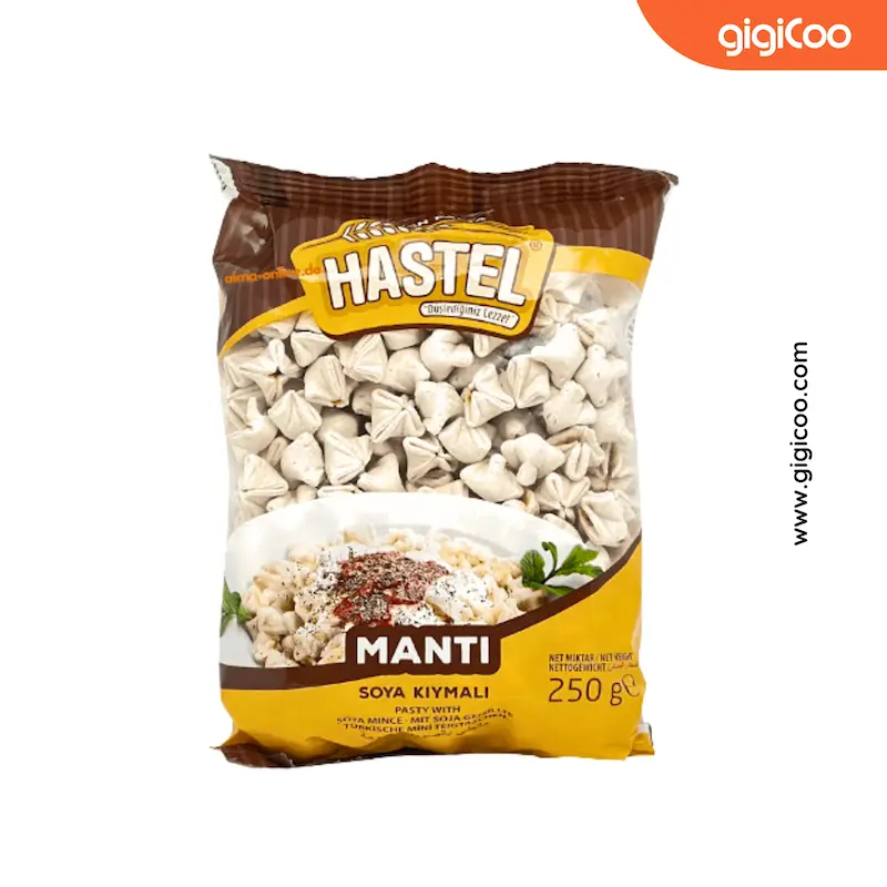 مانتی آماده هاستل Hastel - حاوی سویا - 250 گرمی