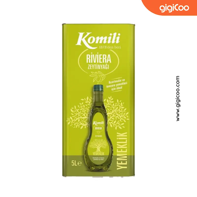 روغن زیتون کومیلی Komili - اصل ریوی اِرا - 5 لیتری