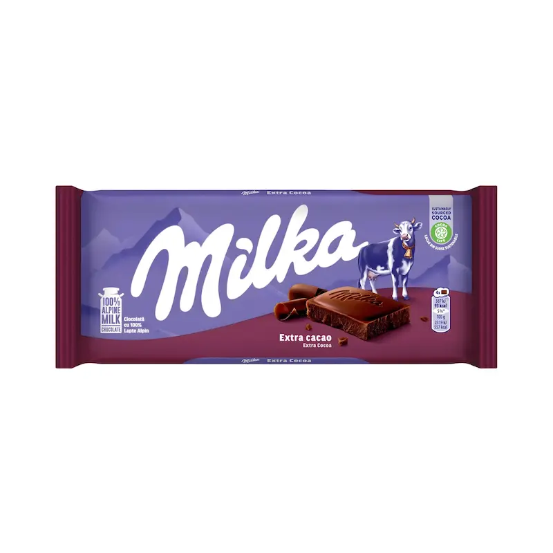 شکلات میلکا Milka - اِکسترا کاکائو - 90 گرمی