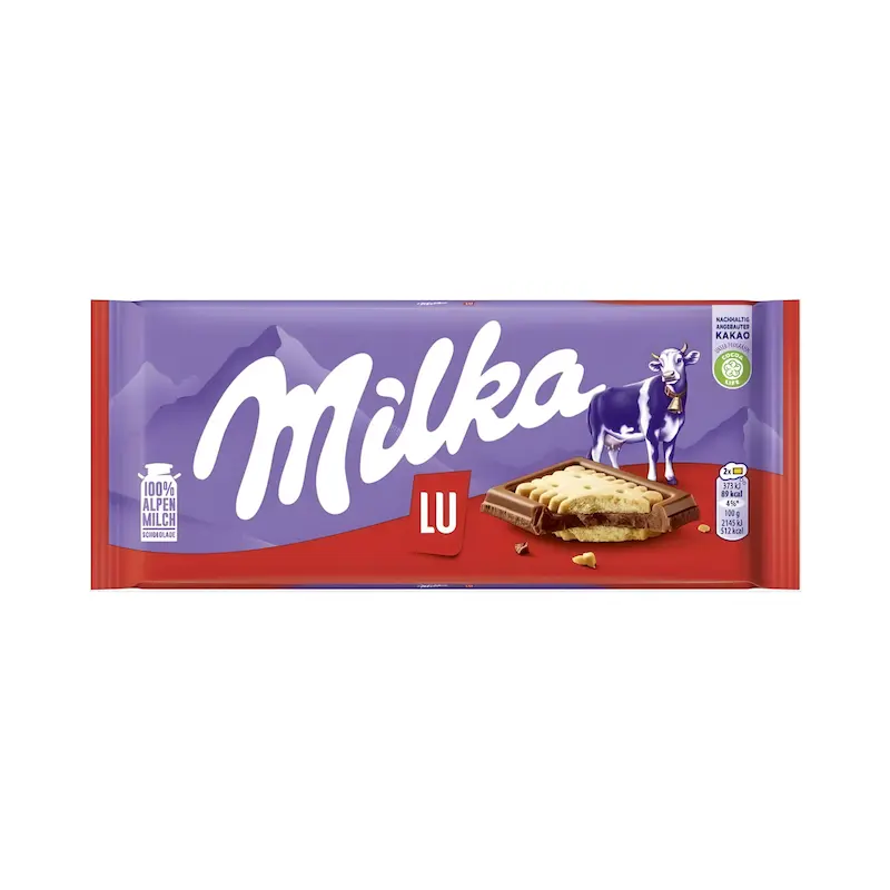 شکلات میلکا Milka - بیسکوئیت اِل یو - 90 گرمی