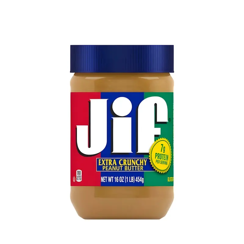 کره بادام زمینی جیف Jif - مدل Extra Crunchy - بسته 454 گرمی