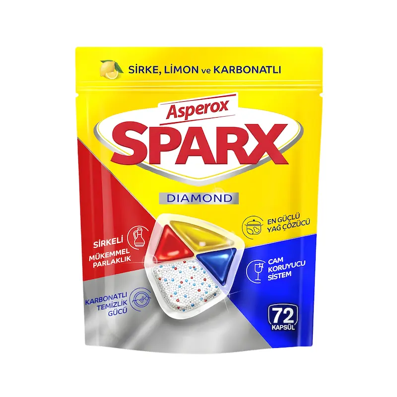 قرص ماشین ظرفشویی اسپارکس Sparx - دیاموند - 72 عددی