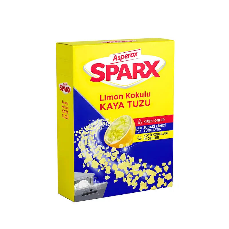 نمک ماشین ظرفشویی اسپارکس Sparx - رایحه لیمو - 1.5 کیلو