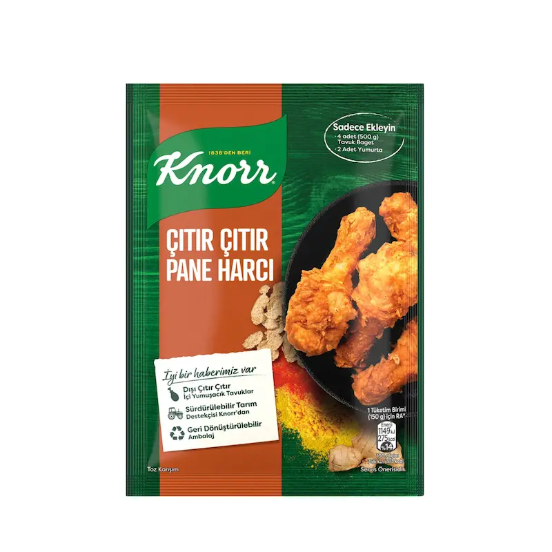 پودر سوخاری کنور Knorr - مخصوص ران مرغ - بسته 90 گرمی