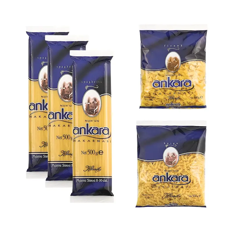 ماکارونی آنکارا Ankara - متنوع - پک 5 عددی - 2500 گرمی
