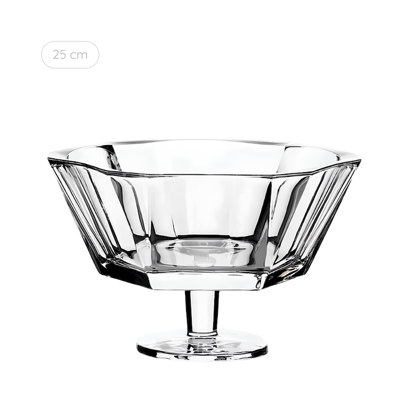 میوه خوری پایه دار کریستال نود گلس Nude - مدل Reflection - کد 95460