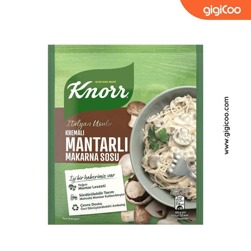 سس پاستا کنور Knorr - طعم قارچ و خامه - 52 گرمی
