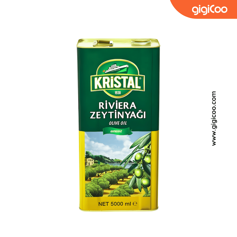 روغن زیتون کریستال Kristal - اصل ریوی اِرا - 5 لیتری 