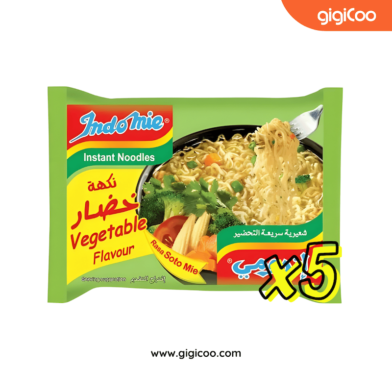نودل اندومی Indomie - سبزیجات - بسته 5 تایی