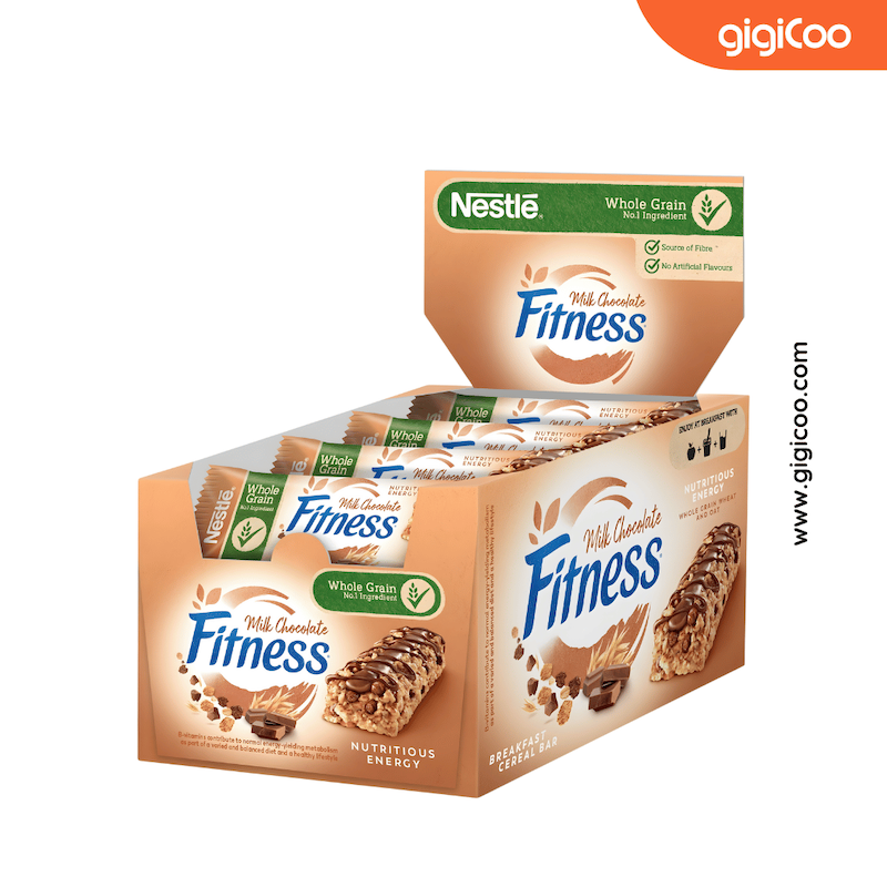 انرژی بار نستله فیتنس Nestle Fitness - شکلات شیری - باکس 16 عددی