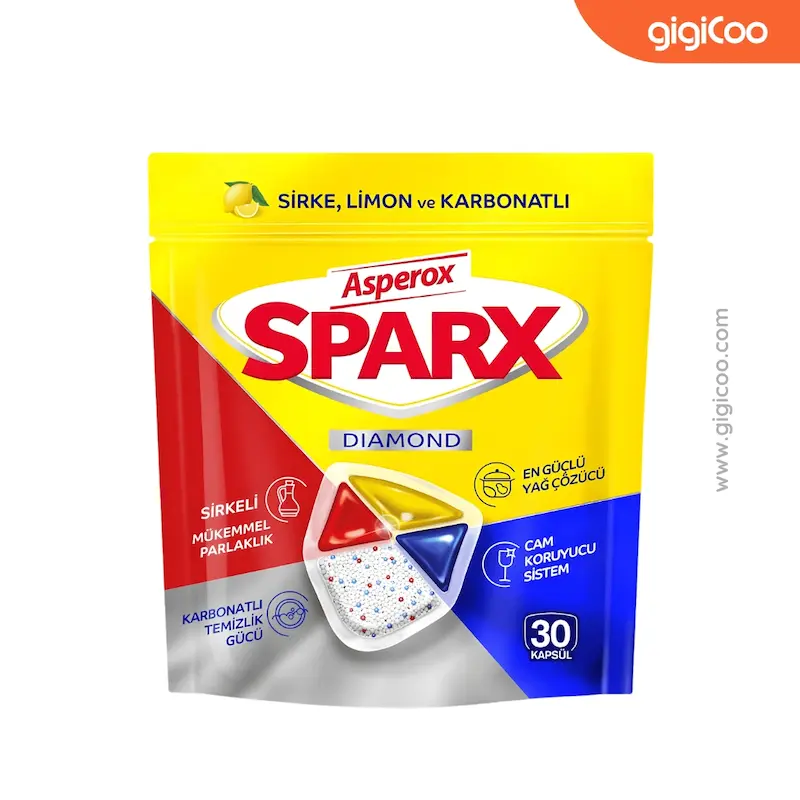 قرص ماشین ظرفشویی اسپارکس Sparx - دیاموند - 30 عددی