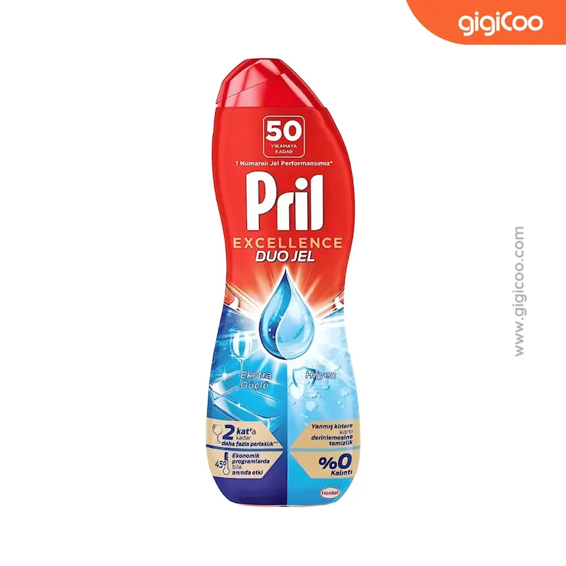 ژل ماشین ظرفشویی پریل Pril - چهار برابر بهداشتی - 900 میلی لیتر