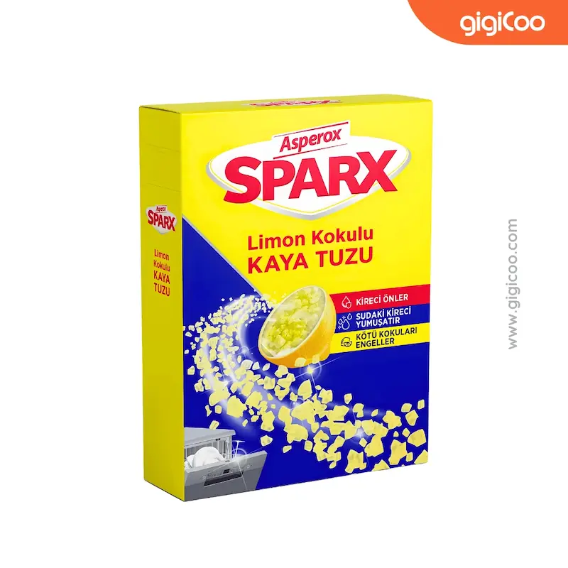 نمک ماشین ظرفشویی اسپارکس Sparx - رایحه لیمو - 1.5 کیلو