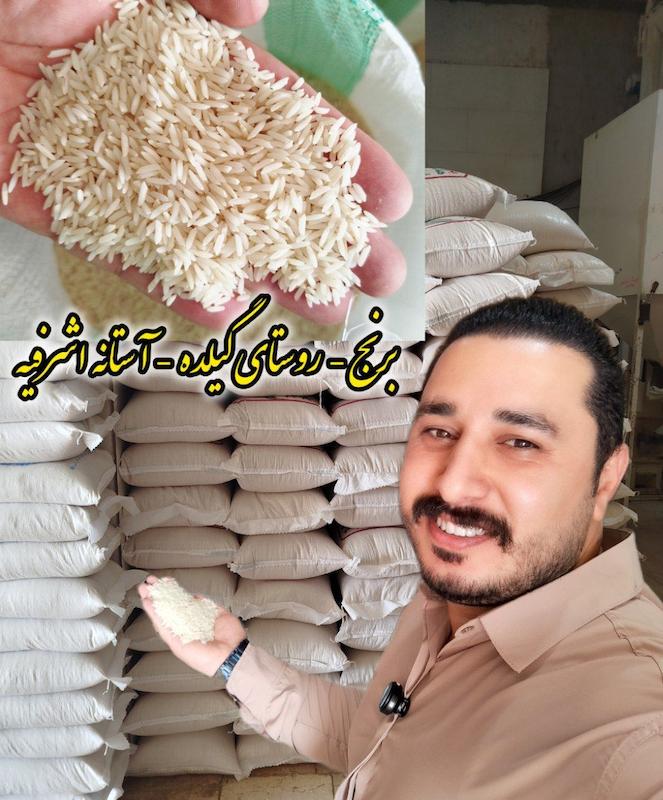 فروش عمده { تناژ } برنج هاشمی روستای گیلده آستانه اشرفیه