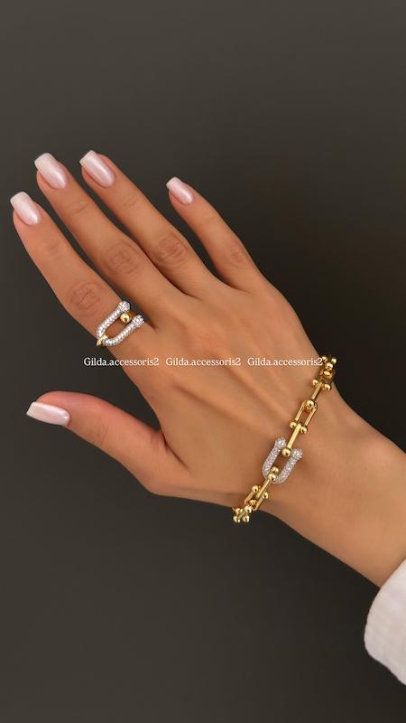 ست انگشتر و دستبند تیفانی نگیندار