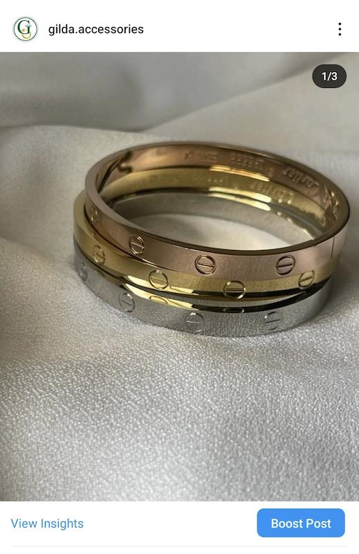 دستبند کارتیه لاو استیل