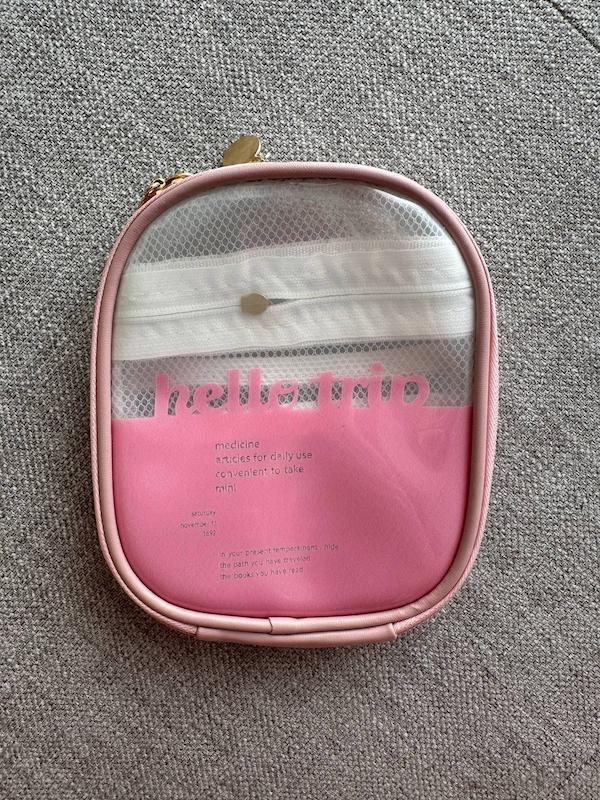 کیف نیمه‌شفاف صورتی