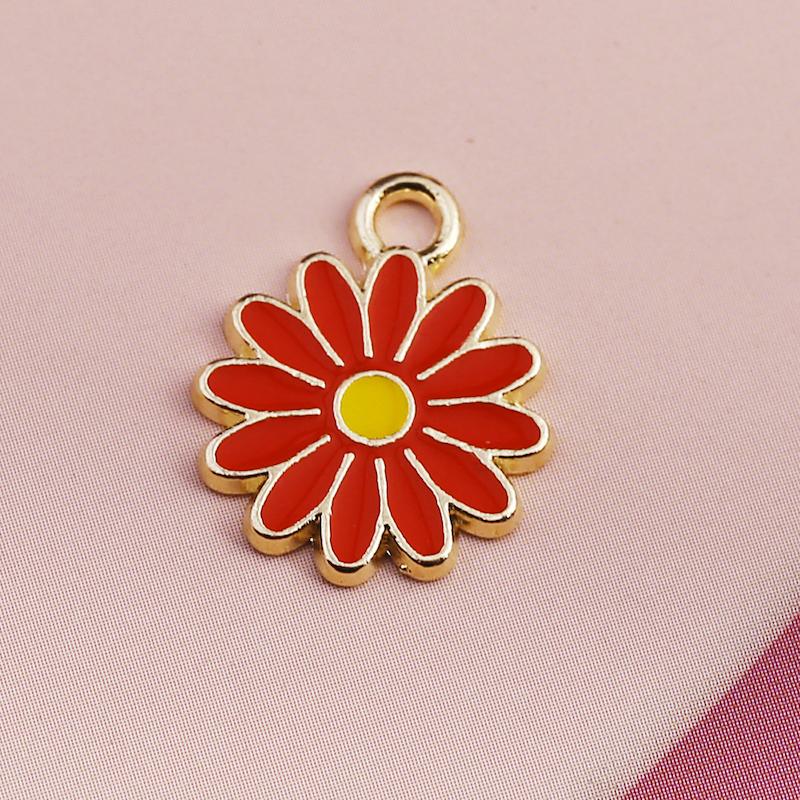 خرجکار استیل اویز تک سوراخه بابونه قرمز یک و نیم سانت