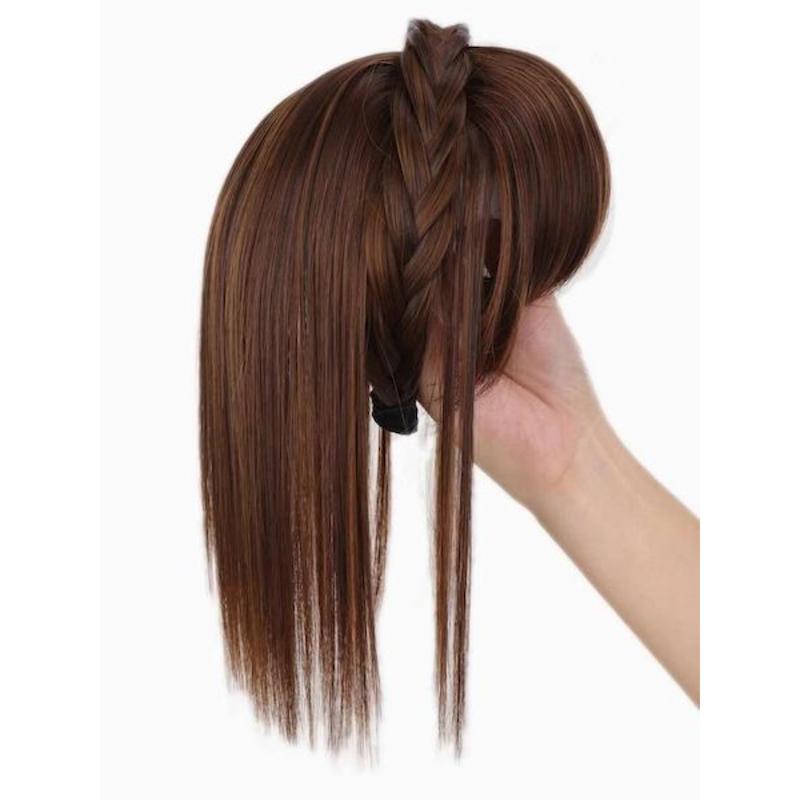 تل گیسبافت با چتری عروسکی و مو کاور پشت سر 40 سانتی متر وارداتی