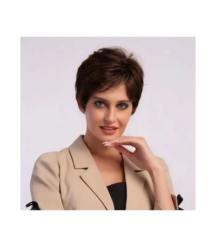 کلاه گیس کرنلی کوتاه زنانه مردانه