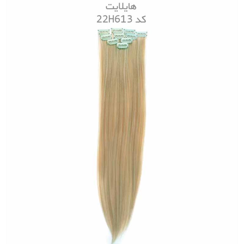 پکیج 5 عددی اکستنشن مو تک گیره شاخه ای لایت مش