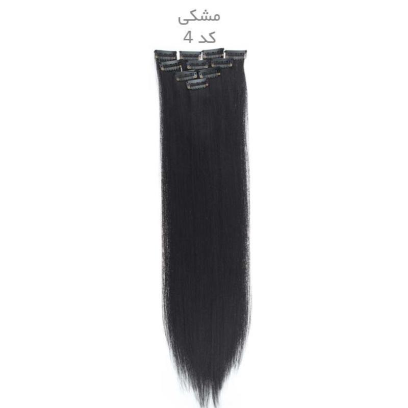 پکیج 5 عددی اکستنشن مو تک گیره شاخه ای لایت نچرال
