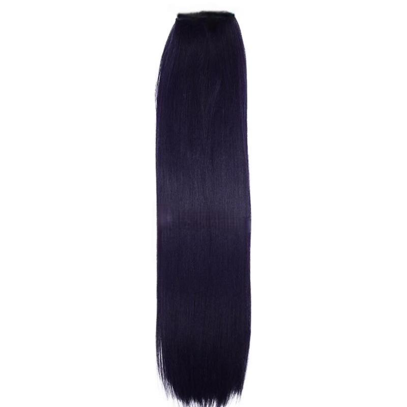مو متری سر دوخت ریسه ای بنفش تیره مات تکرنگ عرض یک متر قد 55 cm