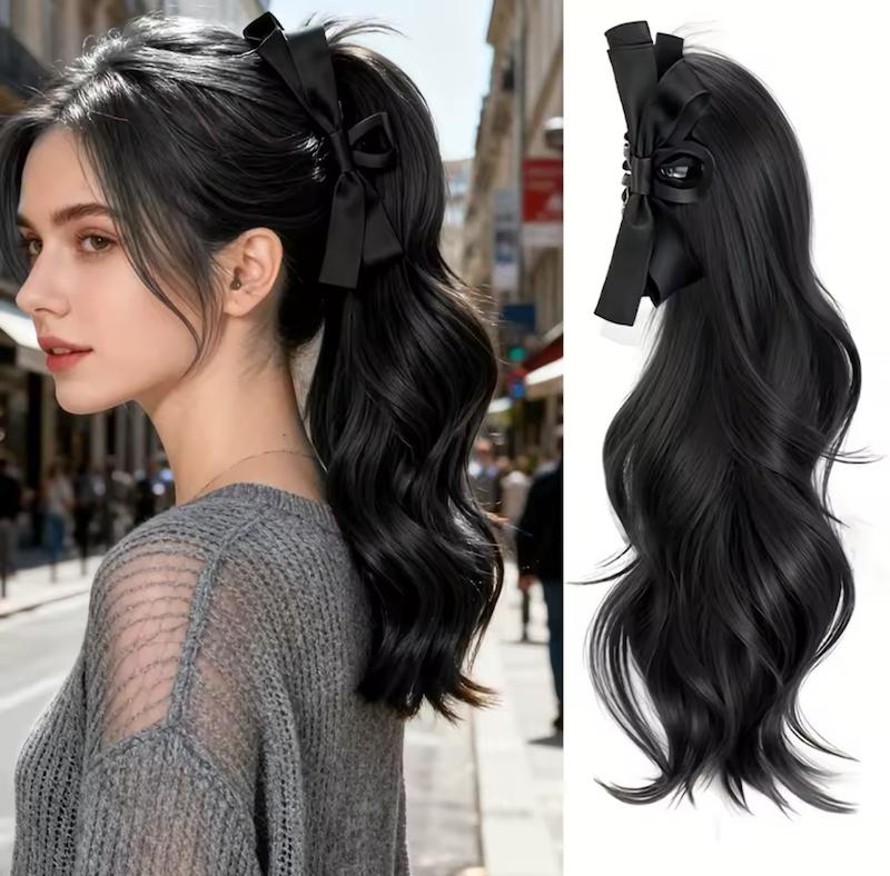 مو دم اسبی کلیپسی پاپیون روبانی پینترستی وارداتی کره ای