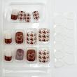 ناخن مصنوعی به همراه چسب ژله ای طرح قلبی artificial nails heart design