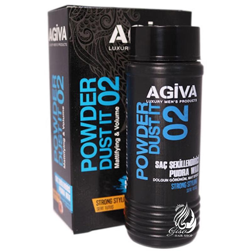 پودر حالت دهنده مو آگیوا مشکی 2 AGIVA Styling Dust Powder Wax Strong