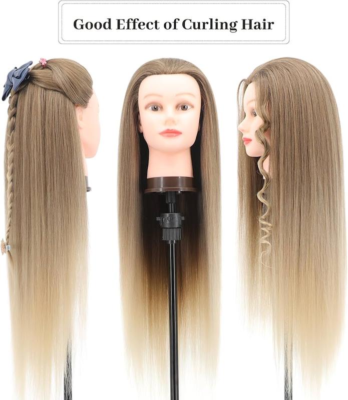 کله مانکن آمبره آموزش بافتمو ، کوتاهی ، شینیون و اکستنشن الیاف طبیعی برند رویال استار