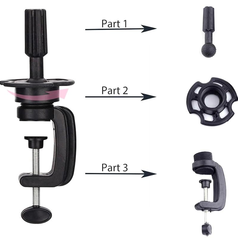 پایه اتصال به میز کله مانکن