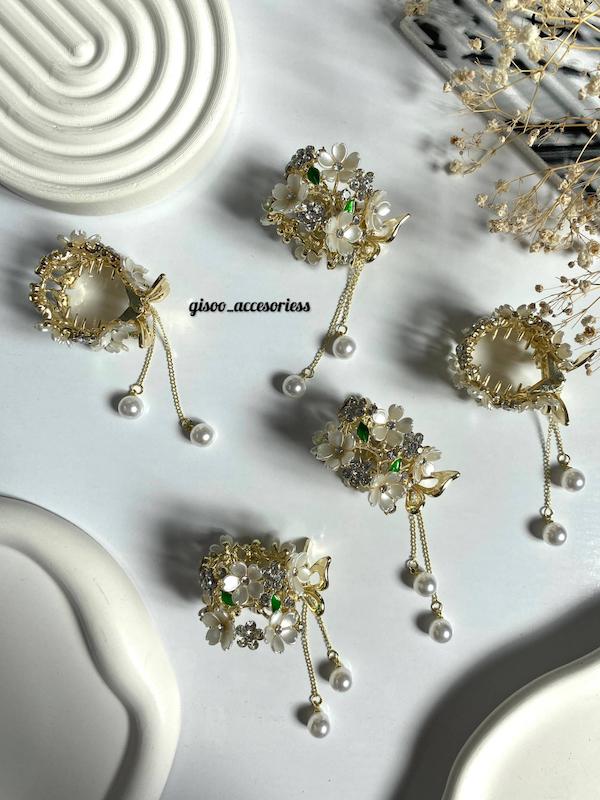 گیره سامورایی شکوفه سفید