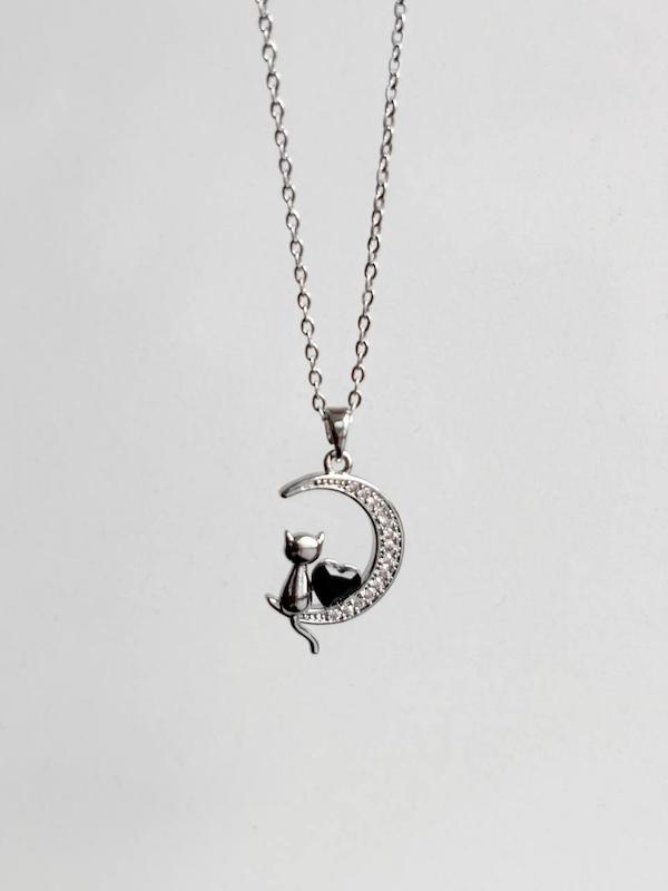 گردنبند ماه نگین دار🌙💎