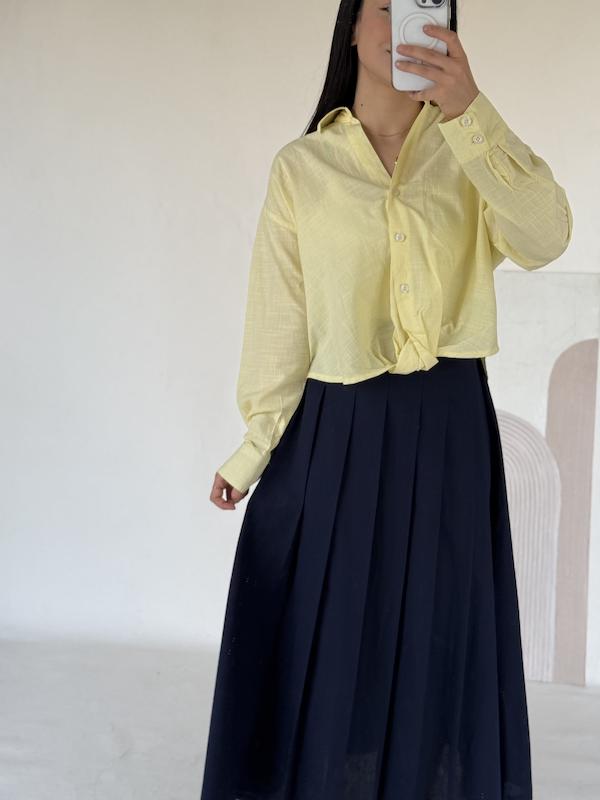 شومیز گره ای نیلا