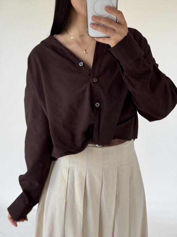 شومیز گره ای نیلا