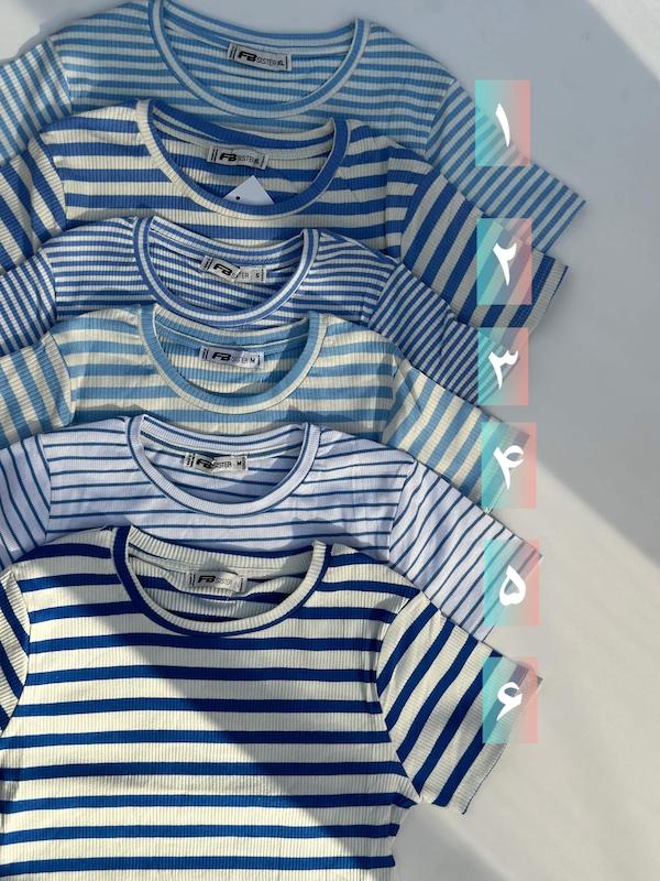 کراپ تیشرت راه راه 