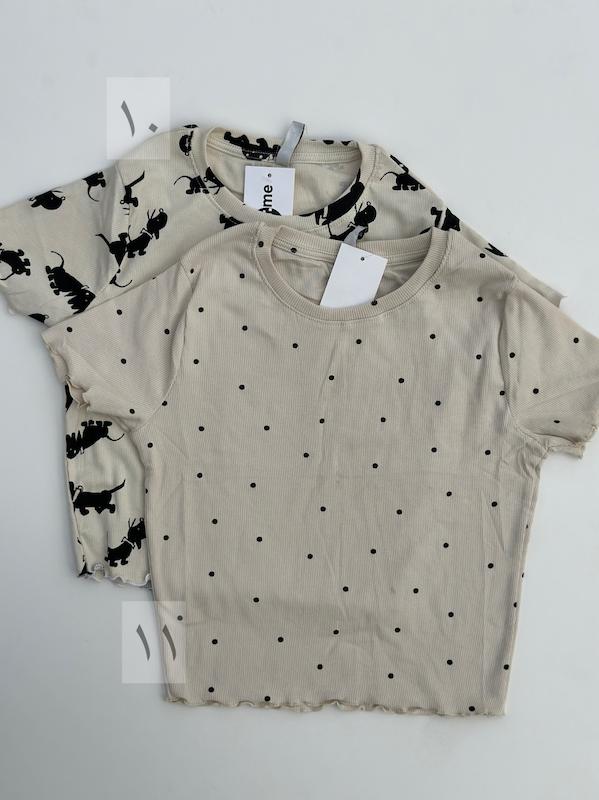 کراپ تیشرت طرح دار