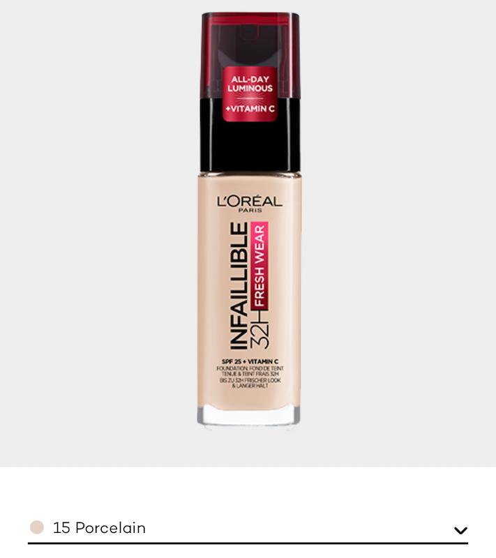 کرم پودر  شیشه ایی اینفیبل اورآل رنگ شماره ۱۵