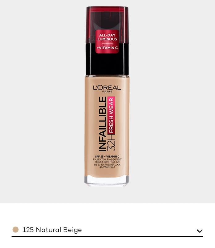 کرم پودر شیشه ایی اینفیبل اورآل رنگ ۱۲۵